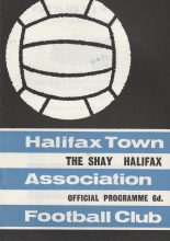 Halifax Town v Crewe Alexandra 10-Dec-1966