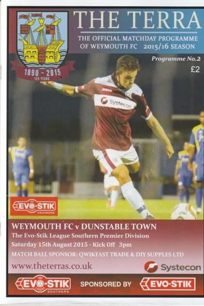 Weymouth v Dunstable Town 15-Aug-2015