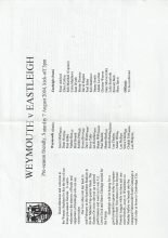 Weymouth v Eastleigh 07-Aug-2004