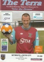 Weymouth v Exeter City 31-Jul-2004