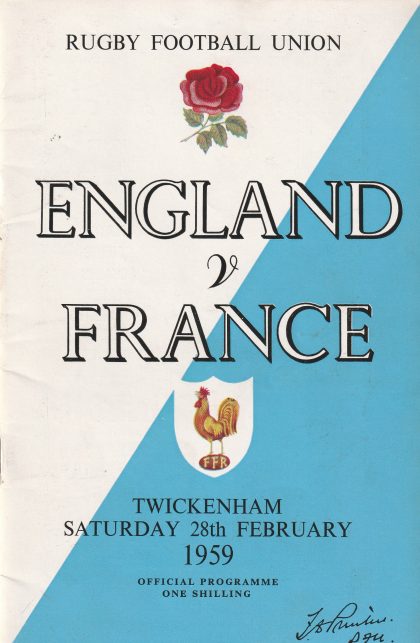 England v France 28-Feb-1959