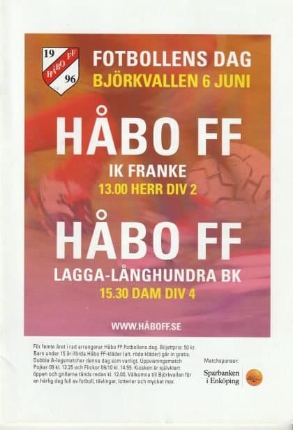 Håbo FF v IK Franke  06-Jun-2016