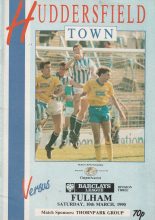 Huddersfield Town v Fulham 10-Mar-1990