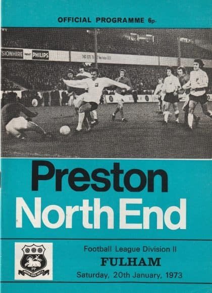 Preston North End v Fulham 20-Jan-1973
