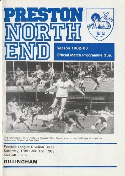 Preston North End v Gillingham 19-Feb-1983