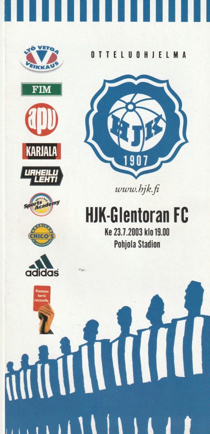 HJK Helsinki v Glentoran 23-Jul-2003