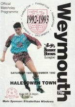 Weymouth v Halesowen Town 19-Dec-1992