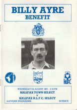 Halifax Town Select v Halifax R.L.F.C Select  05-Aug-1987