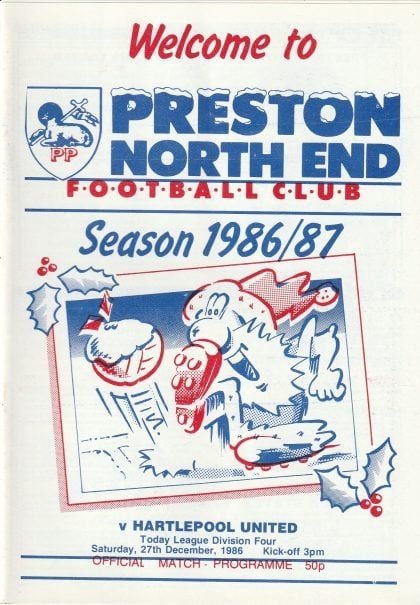 Preston North End v Hartlepool United 27-Dec-1986