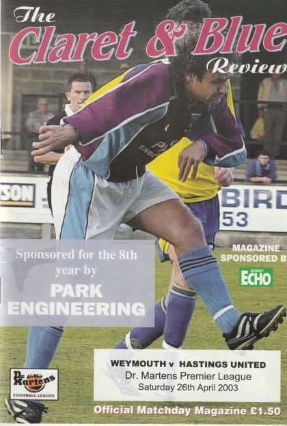 Weymouth v Hastings Town 26-Apr-2003