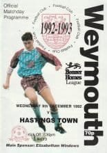 Weymouth v Hastings Town 09-Dec-1992