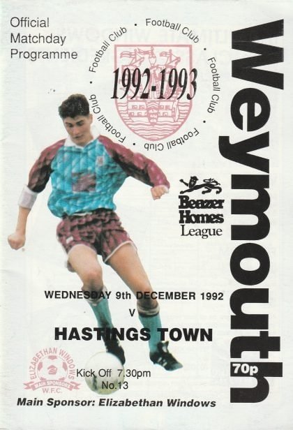 Weymouth v Hastings Town 09-Dec-1992