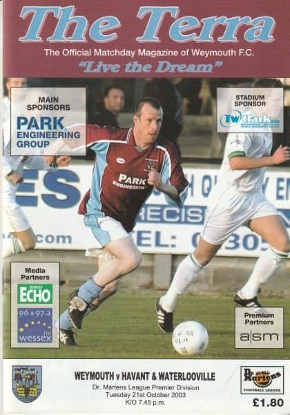Weymouth v Havant & Waterlooville 21-Oct-2003