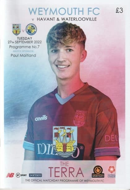 Weymouth v Havant & Waterlooville 27-Sep-2022