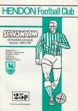 Hendon v Arsenal 15-Aug-1984