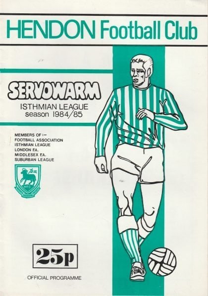Hendon v Arsenal 15-Aug-1984