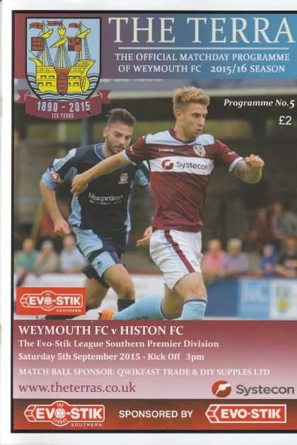 Weymouth v Histon 05-Sep-2015