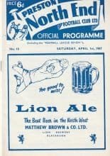 Preston North End v Huddersfield Town 01-Apr-1967