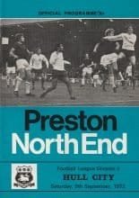 Preston North End v Hull City 09-Sep-1972