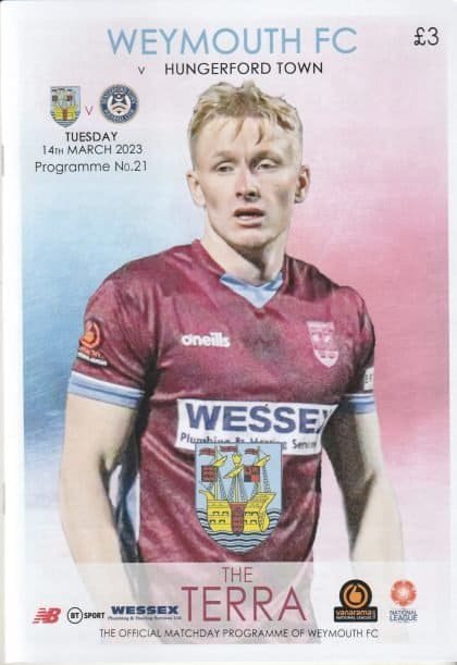 Weymouth v Hungerford Town 14-Mar-2023