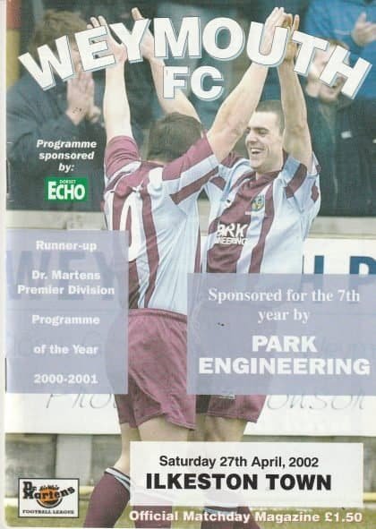 Weymouth v Ilkeston Town 27-Apr-2002