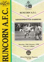 Runcorn v Kidderminster Harriers 10-Feb-1996