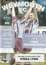 Weymouth v King's Lynn 03-Nov-2001