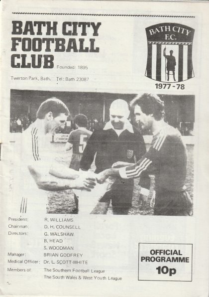 Bath City v AP Leamington 14-Jan-1978