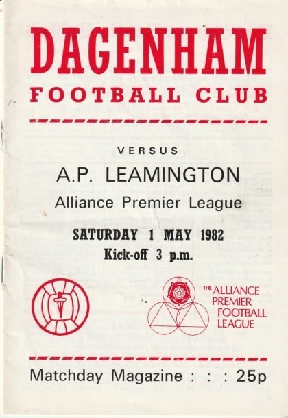 Dagenham v AP Leamington 01-May-1982
