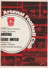 Arsenal v Leeds United 19-Aug-1969