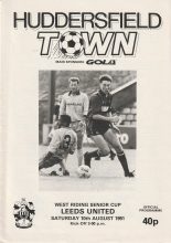 Huddersfield Town v Leeds United 10-Aug-1991