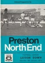 Preston North End v Luton Town 08-Jan-1972