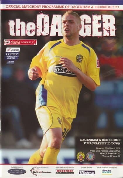 Dagenham & Redbridge v Macclesfield Town 28-Mar-2009