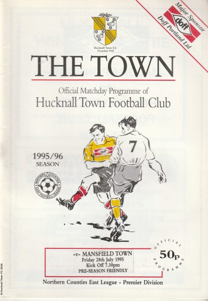 Hucknall Town v Mansfield Town 28-Jul-1995