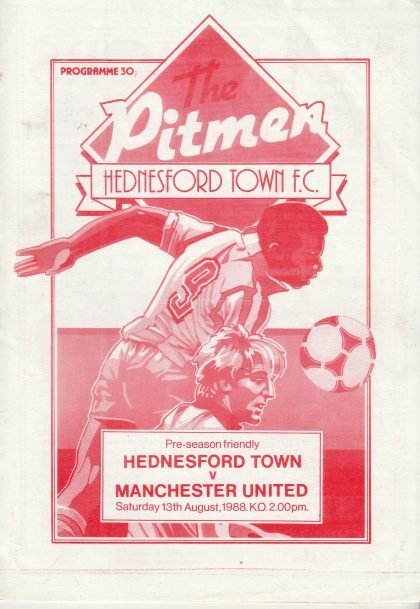 Hednesford Town v Manchester United 13-Aug-1988