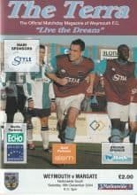 Weymouth v Margate 18-Dec-2004