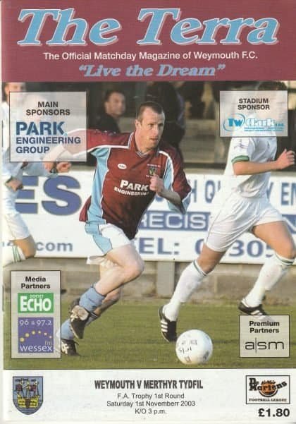 Weymouth v Merthyr Tydfil 01-Nov-2003