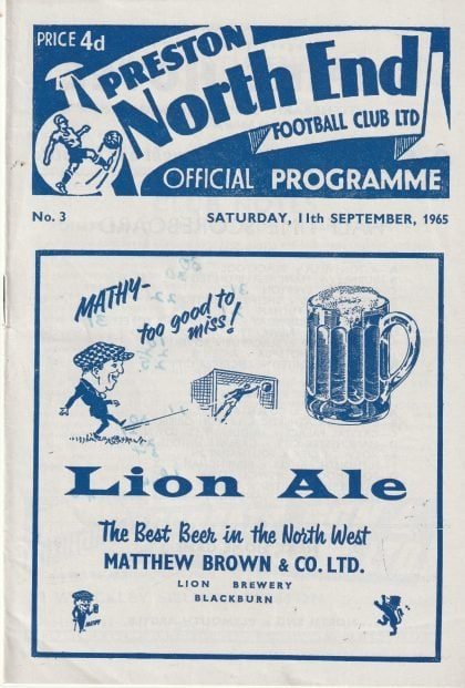 Preston North End v Middlesbrough 11-Sep1965