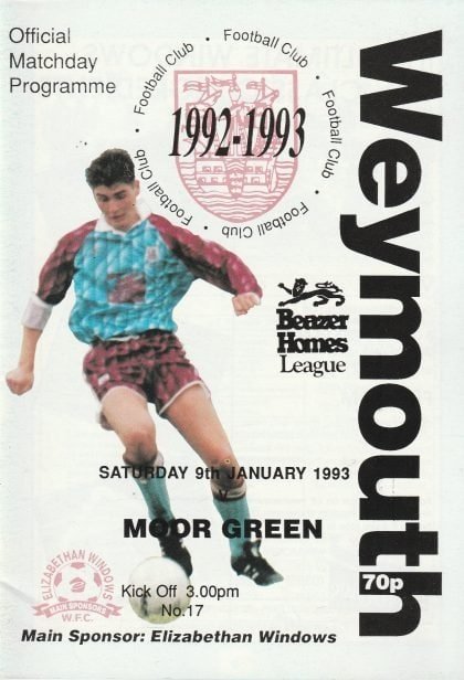Weymouth v Moor Green 09-Jan-1993