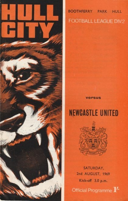 Hull City v Newcastle United 02-Aug-1969