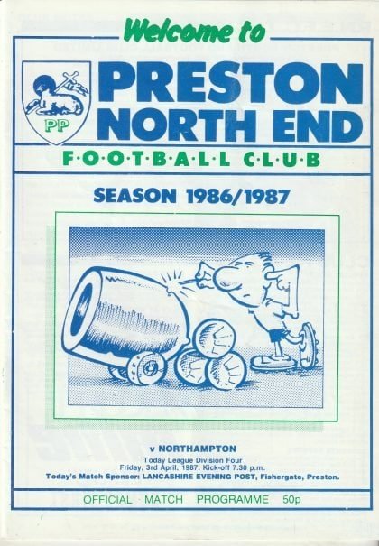 Preston North End v Northampton Town  03-Apr-1987