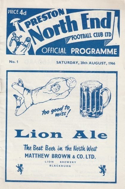 Preston North End v Northampton Town 20-Aug-1966