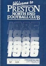 Preston North End v Northampton Town  21-Dec-1985