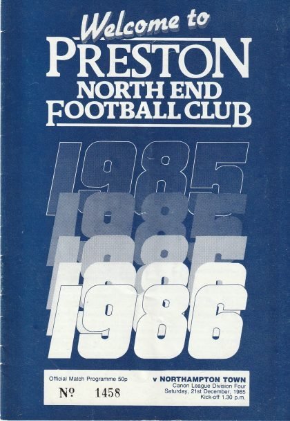 Preston North End v Northampton Town  21-Dec-1985
