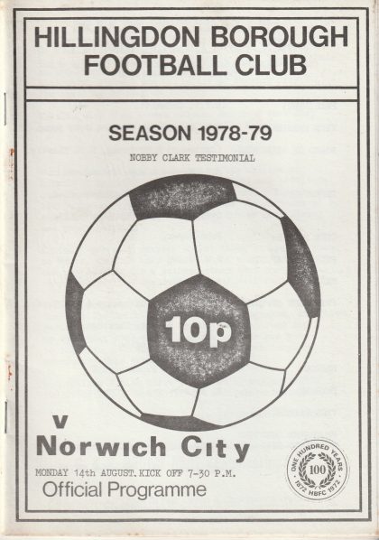 Hillingdon Borough v Norwich City 14-Aug-1978