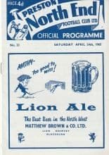 Preston North End v Norwich City 24-Apr-1965