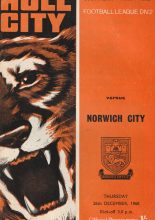 Hull City v Norwich City 26-Dec-1968
