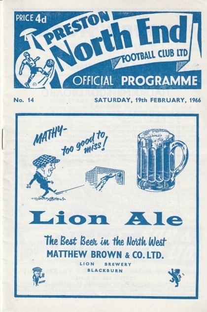 Preston North End v Leyton Orient 19-Feb-1966