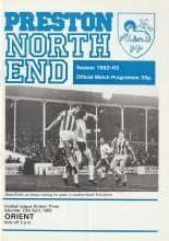 Preston North End v Leyton Orient 23-Apr-1983