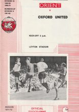 Leyton Orient v Oxford United  16-Oct-1971